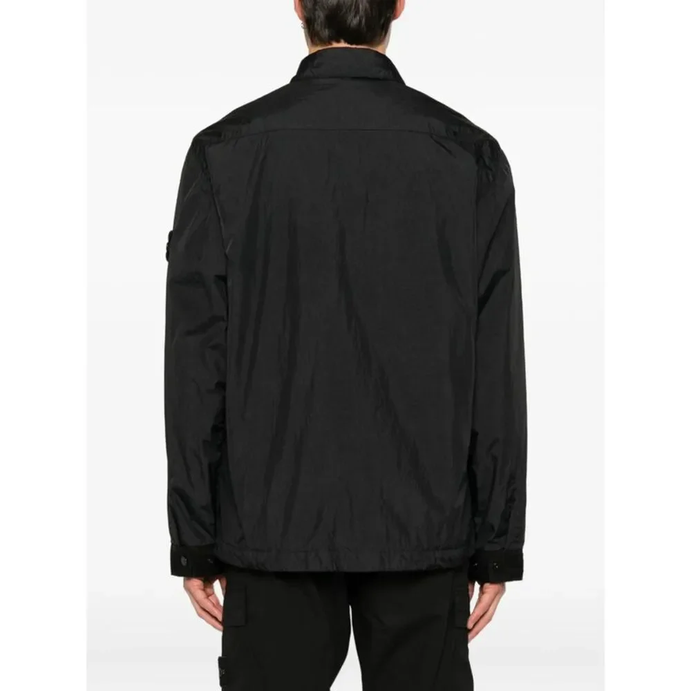 Stone Island Black Jackets - Shirt Jackets Men